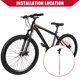 thumbnail image 2 of Puesto de asiento de bicicleta ajustable Unique Bargains para bicicleta de montaña MTB aleación de aluminio 31.8x550mm tono plateado, 2 of 7