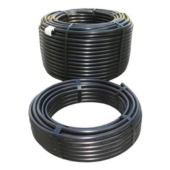 Dripworks Drip Irrigation Tubing Black 1/2" x 500' Mainline Tubing, UV Resistant