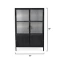 thumbnail image 3 of Jamie Young Co Vitrino 2 Door Metal Iron Dresser in Black, 3 of 6