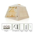thumbnail image 3 of W3636P356012 5.76 ㎡   4-Season Inflatable Camping Tent - Waterproof Oxford Blow Up Tent With Canopy & Hand Pump, 2-3 Person Glamping Tent, 3 of 10