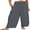 Gray, variant on Women Linen Wide Leg Pants Loos Casual Drawstring Harem Pants with Pockets for S-3XL