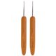 thumbnail image 1 of 2pcs Bamboo Knitting Needles Set Carbonized Single-ended Crochet Needles(0.5mm+0.75mm), 1 of 4