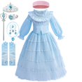 thumbnail image 1 of Disfraz de princesa de La Sirenita para niñas, traje plisado de hojas de loto para actuación de escenario, Halloween, Navidad, 2023 Fivean unisex, 1 of 2