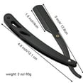 thumbnail image 4 of FACEGA Straight Razor for Men – Antique Black Folding Design,Stainless Steel Barbershop Quality Shaving Kit with Precision Blades & Holder, 4 of 4