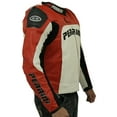 thumbnail image 2 of Pro Perrini Tornado Red Motorcycle Cowhide Leather Jacket Racing GP Armor, 2 of 3