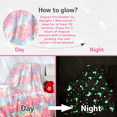 thumbnail image 3 of VUDECO Glow in The Dark Blanket Unicorns Gifts for Girls, Birthday Gifts for Kids, Girl Toys for Age 1 2 3 4 5 6 7 8 9 10 Year Old Girls, Soft Kids Blankets, 60 x 50in, 3 of 8