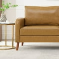 thumbnail image 5 of LONTAI 70.08" W Loveseat Sofa, Mid Century Modern Love Seat Couches for Living Room, Upholstered Sofa Couch for Bedroom, Soft Love Seats Furniture, Brown, 5 of 11