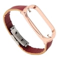 thumbnail image 3 of Estuche protector de banda de reloj, correa de repuesto de cuero PU de acero inoxidable para reloj inteligente Correa de PU para reloj inteligente de alto rendimiento, 3 of 9