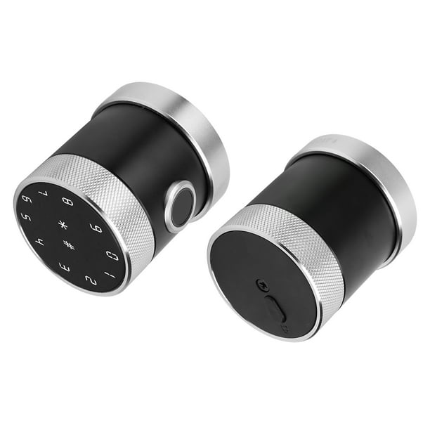 Cerradura de puerta biométrica Jadeshay con bloqueo inteligente de huellas dactilares color plata + negro