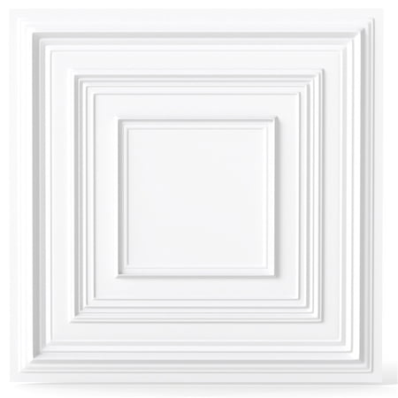 LANKANG 12 Pack 24x24 Inch PVC Drop Ceiling Tiles, Waterproof 3D Textured Ceiling Panels, White Decorative Panels for Home Office Gym