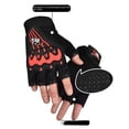 thumbnail image 4 of Guantes de medio dedo para hombres y mujeres, de moda, para ciclismo al aire libre, fitness, pantalla táctil, guantes rígidos de medio dedo para ciclismo y deportes, 4 of 5
