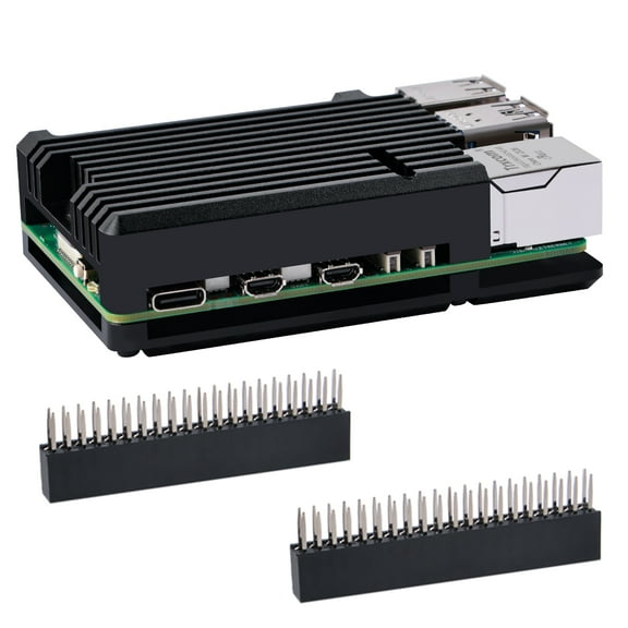 52Pi Raspberry Pi 5 Heatsink Case, Pi 5 Aluminum Alloy Armor Case, Pi 5 Passive Cooling Case for Raspberry Pi 5 4GB/8GB