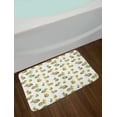thumbnail image 2 of Watercolor Bath Mat, Cute Furry Rabbit Bunny Pattern Easter Animals Domestic Fluffy Pets, Non-Slip Plush Mat Bathroom Kitchen Laundry Room Decor, 29.5 X 17.5 Inches, Pale Brown Pale Yellow, Ambesonne, 2 of 2