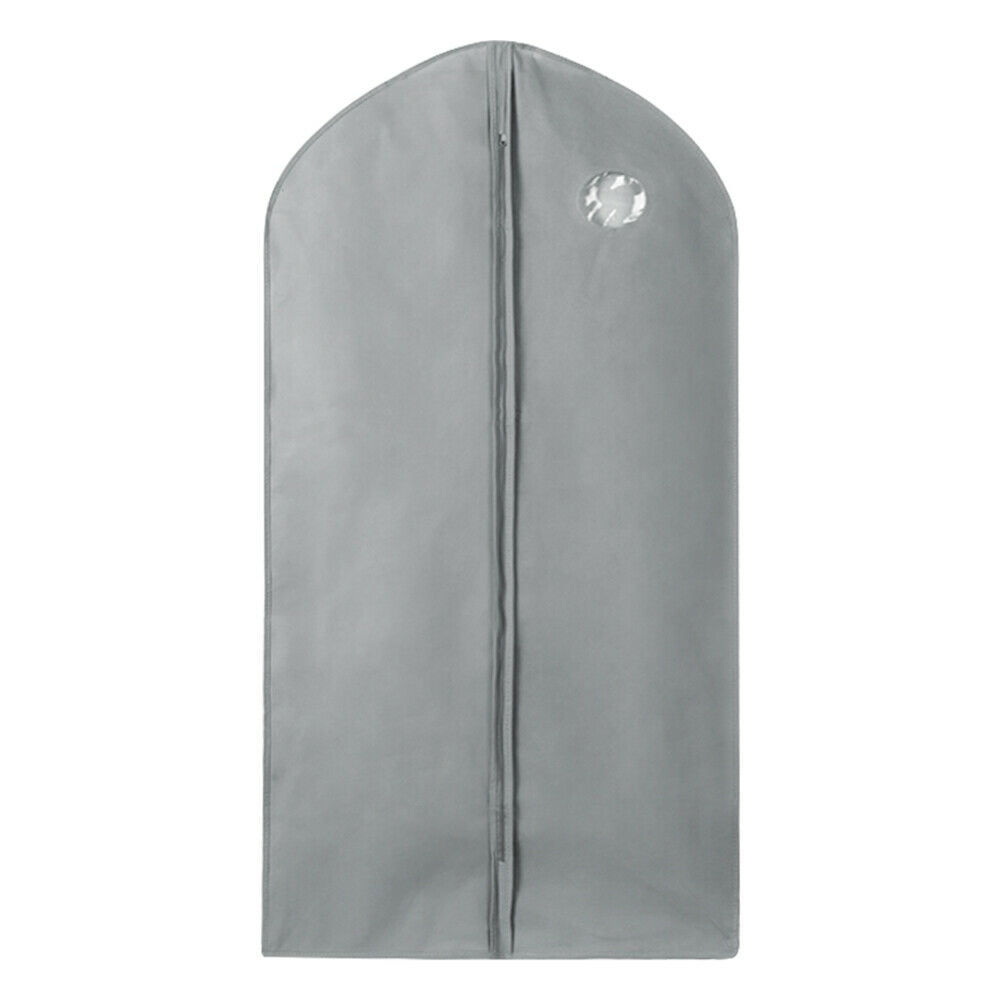 Breathable Zip Up Hanging Suit Dress Coat Garment Bag Clothes Cover Dustproof UK 