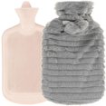 thumbnail image 1 of Stor Varmvattenflaska 2L i gummi med plyschöverdrag., 1 of 4