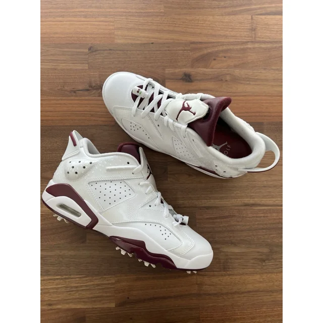 Size 9 Mens/ 10.5 Womens- A i r-Jor-dan 6 Retro Golf NRG Low Bordeaux WORN ONCE