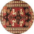 thumbnail image 1 of Ahgly Company Indoor Round Persian Brown Traditional Area Rugs, 4' Round, 1 of 4