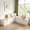 Oak and White, variant on Haverchair 63'' L Shaped White Corner Bench, Modular Banquette Seating with Hidden Flip Top Storage for Kitchen, Dining Room, Living Room, Entryway
