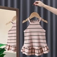 thumbnail image 2 of ANINEO Toddler Kids Baby Girls Dress Stripe Beach Dress Clothes, 2 of 7