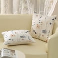 thumbnail image 4 of Spring Pillow Covers 18x18 Inch Set of 2, Watercolor Blue Flower Throw Pillows Summer Spring Decorations Floral Pillowcase Linen Outdoor Decor Farmhouse Cushion Case for Couch Home Living Room, 4 of 6
