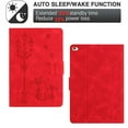 thumbnail image 5 of for iPad mini 1/2/3/4/5 Folio Flip Case, Embossed PU Leather Case with Smart Auto Wake / Sleep Function & Adjustable Stand (3 Anti-Slip Strips) with Card Slots Protective Cover, Red, 5 of 5