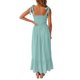 thumbnail image 5 of SAYOO - Vestido midi de verano para mujer, informal, con tirantes finos, sin mangas, de talle alto, fluido, línea A, largo SAYOO Estilo de ocio, 5 of 6
