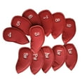 thumbnail image 4 of 12 piezas de cuero PU Golf Iron Headcover Set, Golf Club Head Cover, Anti Scratch Sticky bordado Number Case, equipo de golfista, 4 of 9