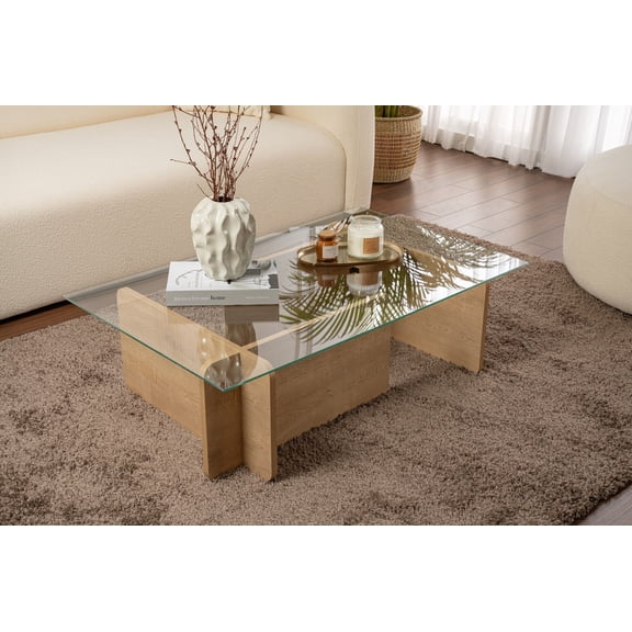 Nordure Flavio - Honey Oak Oak Coffee Table