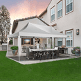 thumbnail image 6 of HOTEEL 10x20 Canopy Tent with 6 Sidewalls,Pop up Canopy for Parties Wedding,Commercial Easy up Gazebo with Carry Bag,UV 50+,White, 6 of 11