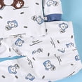 thumbnail image 6 of CAUYDY 0M 3M 6M 9M 12M Newborn Baby Pjs for Boys Preemie Fall Winter Clothes Set Long Sleeve Shirt and Pants 2Pcs Infant Outfits Boy Cute Sizes 3-6 Months,Blue, 6 of 6