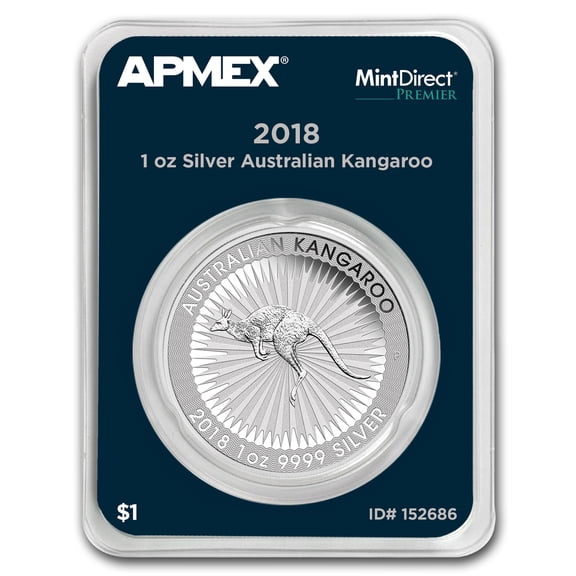 2018 AUS 1 oz Silver Kangaroo (MintDirect® Premier Single)