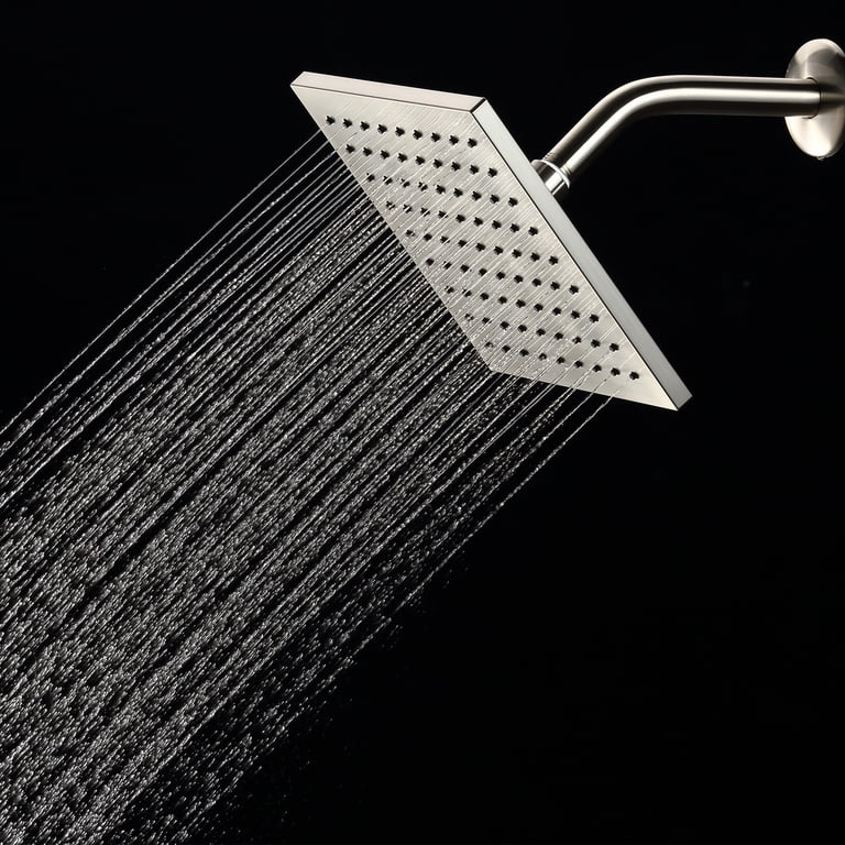 Better Homes & Gardens 8in Square Rain Showerhead, Nickel photo 5
