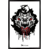 Netflix The Witcher Season 2 - Basilisk Head Wall Poster, 14.725" x 22.375", Framed