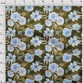 thumbnail image 4 of oneOone Polyester Spandex Dark Olive Green Fabric Leaves & Clover Sewing Fabric By The Yard Printed Diy Clothing Sewing Supplies 56 Inch Wide, 4 of 6