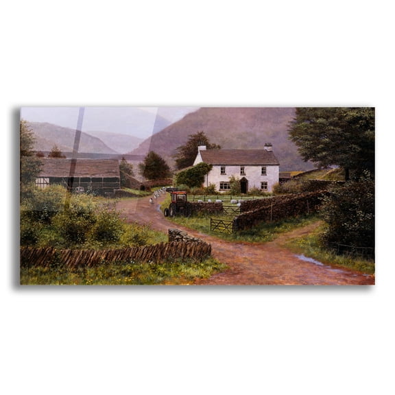 Epic Art 'Yew Tree Farm' by Bill Makinson, Acrylic Glass Wall Art, 24"x12"