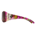 thumbnail image 2 of Hornz Hot Pink Camouflage Polarized Sunglasses for Women Rhinestone Accents & Free Matching Microfiber Pouch - Hot Pink Camo Frame - Amber Lens, 2 of 4