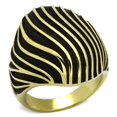 thumbnail image 1 of Alamode TK1037-7 Bague en Acier Inoxydable Or IP pour Femmes Sans Pierre - Taille 7, 1 of 1