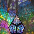 thumbnail image 2 of Lámpara de pie LED grande LANNMXG luz de estrella bohemia decorativa, 2 of 5