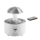 thumbnail image 1 of Difusor de aceites esenciales con luces LED para dormitorio, chimenea, humidificador de aire con forma de gota de lluvia Blanco, 1 of 9