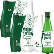 (2 pack) Maison Perrier Ultimate Sparkling Water, 16.9 fl oz, 6 Pack Bottles