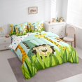 thumbnail image 3 of Castle Fairy Cute Lion Giraffe Bedding Comforter Set,Botanical Leaves Queen Bedding Sets, 3 of 8