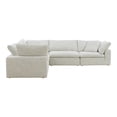 thumbnail image 4 of Moe's Home Collection Clay Classic L-Shaped Modular Sectional Coastside Sand, 4 of 7