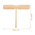 thumbnail image 3 of Shisuyan 1 Set Wood Guiro Instrument Percussion Instrument Beginner Guiro Instrument with Stick, 3 of 9