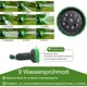 thumbnail image 3 of Manguera de jardín flexible de 22,5 m y 75 pies Manguera flexible extensible Manguera flexible para ducha de agua Multifunción Flexible 8 funciones para jardín (Verde 22,5 m) - Azul esquí esquí Gafas de esquí, 3 of 5