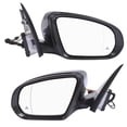 thumbnail image 2 of GELUOXI 2Pcs Front Crossview Mirror Assembly for Mercedes-Benz C-Class Sedan 2012-2020 Black, 2 of 12