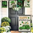 thumbnail image 6 of St. Patrick's Day Garden Flag, Double Sided Checkered Outdoor Decorative Flag, Linen Irish Holiday Patio and Yard Decor, 17.71x11.81 inch, 6 of 7