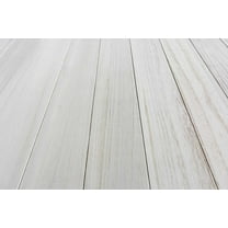 Luxdecor Real Wood Wall Planks - White Shiplap Boards 5" Peel and Stick - 10 Pieces, 12.5 Sq Ft