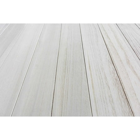 Luxdecor Real Wood Wall Planks - White Shiplap Boards 5" Peel and Stick - 10 Pieces, 12.5 Sq Ft