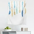 thumbnail image 1 of Feather Tapestry, Multicolored Bird Feathers Ornamental Elements, Fabric Wall Hanging Decor for Bedroom Living Room Dorm, 5 Sizes, Pale Orange Blue Seafoam, by Ambesonne, 1 of 1