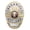 Silver on Gold Finish, variant on Hero’s Pride Security Officer Badge, LAPD Style, 5-Pc Pin, 2-1/4x3-3/4, Gold on Silver Finish